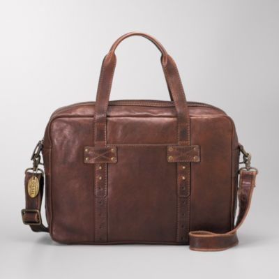 Fossil Max Top Zip Work Bag