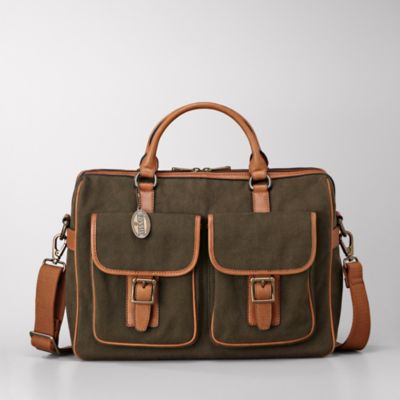 Fossil Estate Varsity Top Zip Work Bag