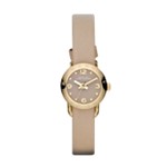 Amy Dinky Gold Tone Brown Dial Leather Watch