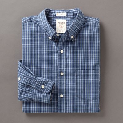Fossil Toby Plaid Button Down Shirt