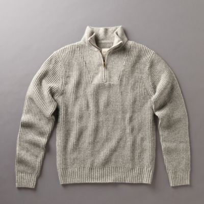 Fossil Half-Zip Mock Neck Sweater