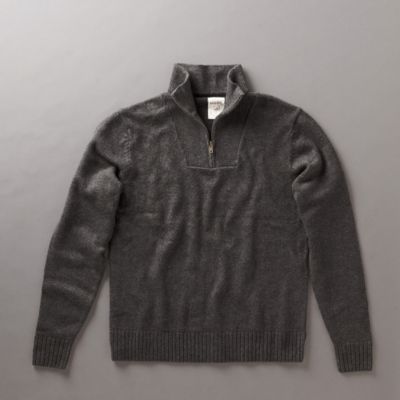 Fossil Half-Zip Mock Neck Sweater