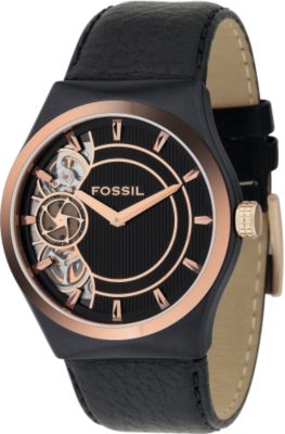 Men's,dress,watch,black,mechanical