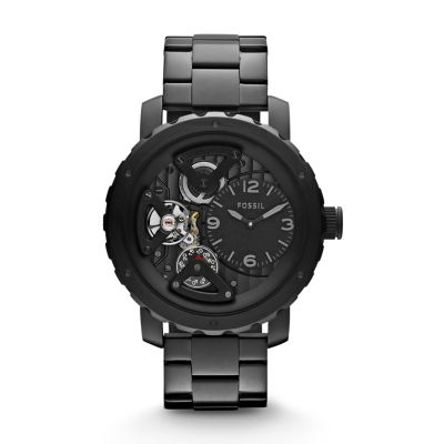 ME1133 - Nate Twist Stainless Steel Watch - Black