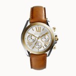Bradshaw Mini Two Tone Brown Leather Watch