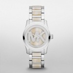 Runway Midsized Alabaster Logo Watch