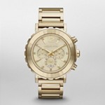Lille Gold Tone Mother of Pearl Watch