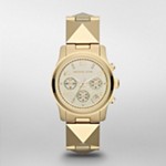 Runway Midsized Pyramid Gold Tone Watch