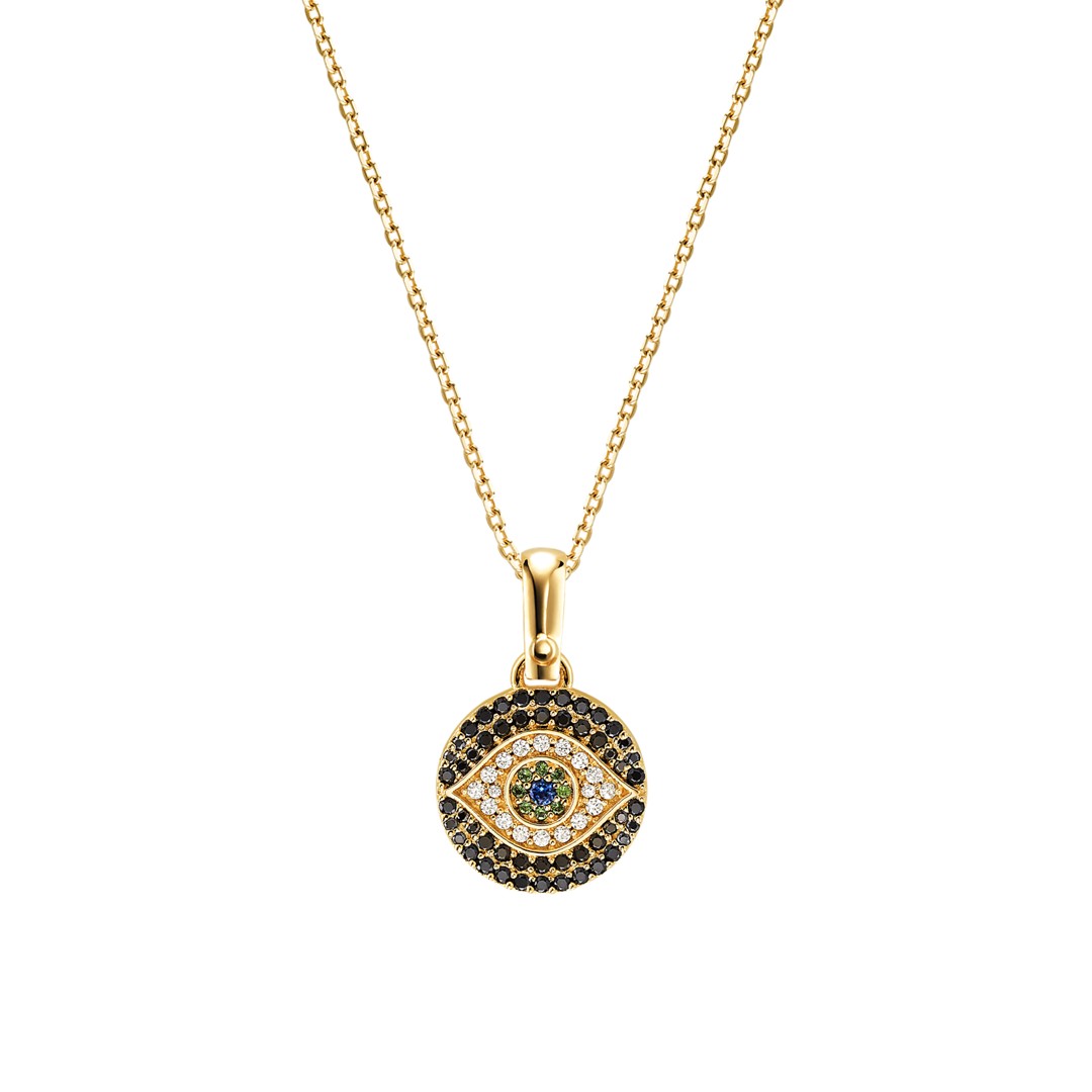 Michael Kors Michael Kors Women&Apos;S Custom Kors 14K Gold-Plated Sterling Silver Evil Eye Necklace Mkc1128ax710 Jewelry - MKC1128AX710-WSI Michael Kors Michael Kors Women&Apos;S Custom Kors 14K Gold-Plated Sterling Silver Evil Eye Necklace Mkc1128ax710 Jewelry - MKC1128AX710-WSI