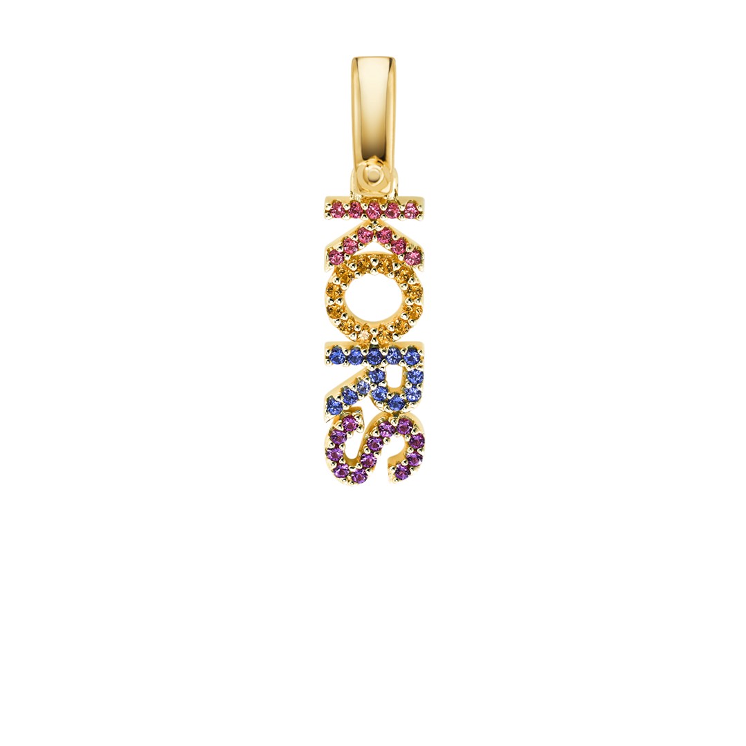 Michael Kors Michael Kors 14K Gold-Plated Sterling Silver Rainbow Pavé Kors Charm Mkc1179ay710 Jewelry - MKC1179AY710-WSI Michael Kors Michael Kors 14K Gold-Plated Sterling Silver Rainbow Pavé Kors Charm Mkc1179ay710 Jewelry - MKC1179AY710-WSI