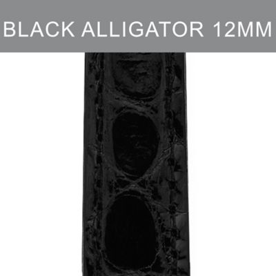 12mm Black Alligator