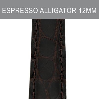 12mm Espresso Alligator