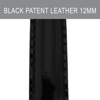 12mm Black Patent Leather
