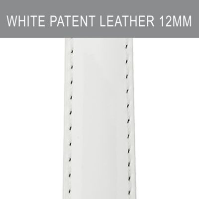 12mm White Patent Leather