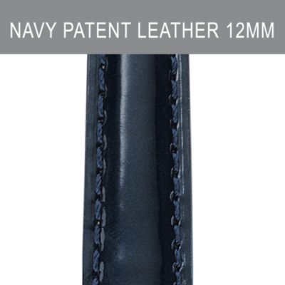12mm Navy Patent Leather Strap