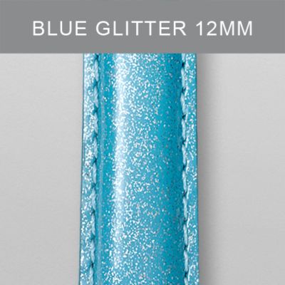12mm Light Blue Glitter Fashion Patent