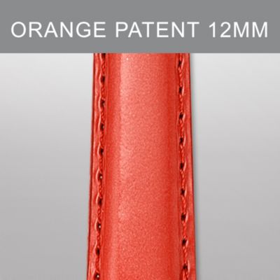 12mm Bright Orange Fashion Patent