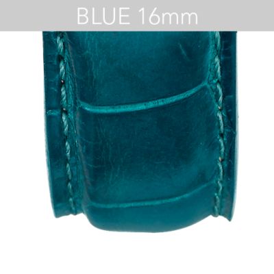 16mm Peacock Blue Alligator
