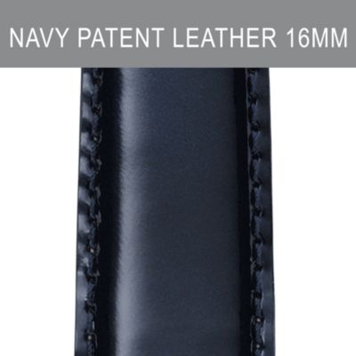 16mm Navy Patent Leather Strap
