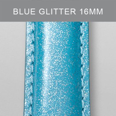 16mm Light Blue Glitter Fashion Patent
