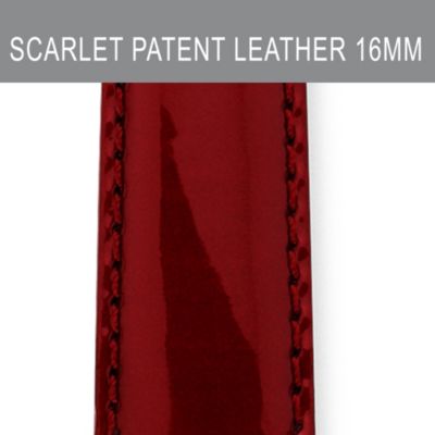 16mm Scarlet Patent Leather