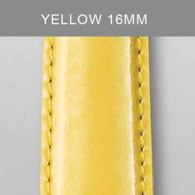 16mm Yellow Patent Leather
