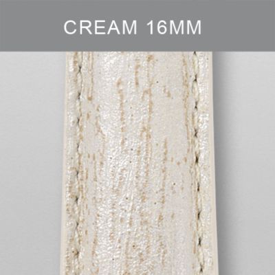 16mm Cream Fashion Leather