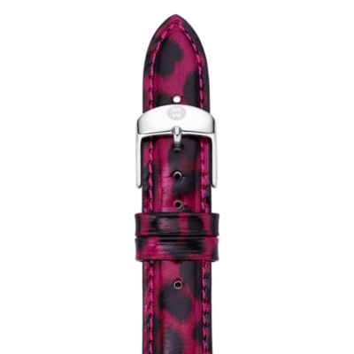 16mm Pink Cheetah Fashion Patent Leather