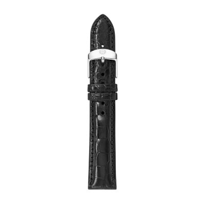 18mm Black Alligator
