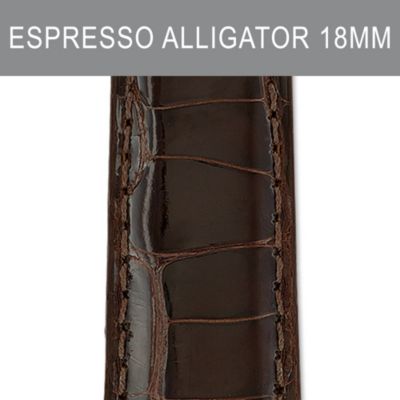 18mm Espresso Alligator