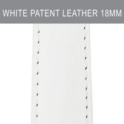 18mm White Patent Leather