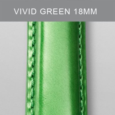 18mm Vivid Green Patent Leather