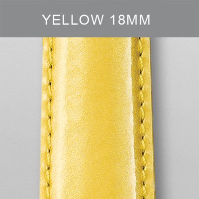 18mm Yellow Patent Leather