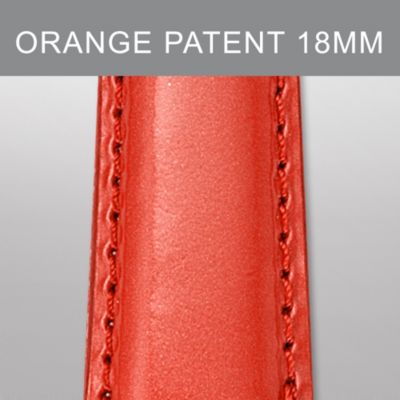 18mm Bright Orange Fashion Patent