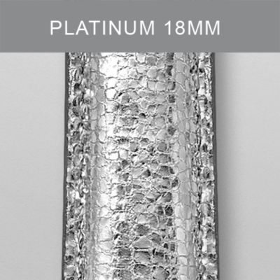 18mm Platinum Fashion Leather