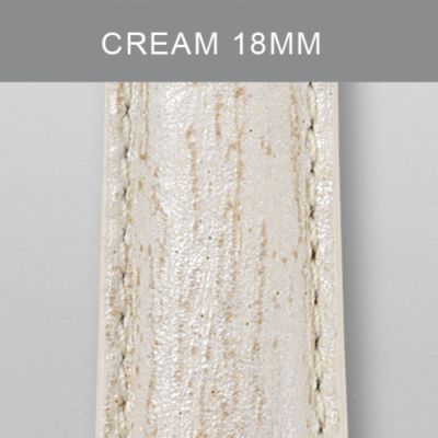 18mm Cream Fashion Leather