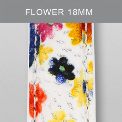 18mm Flower Fashion Patent Leather