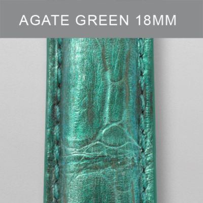 18mm Agate Green Fashion Alligator