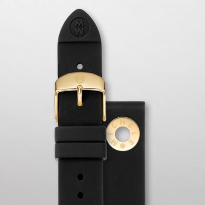 18mm Black Silicone Gold Grommet