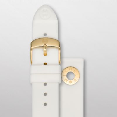 18 mm White Silicone Gold Grommet