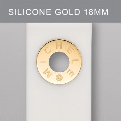 18 mm White Silicone Gold Grommet