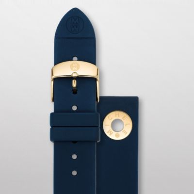 18 mm Navy Silicone Gold Grommet