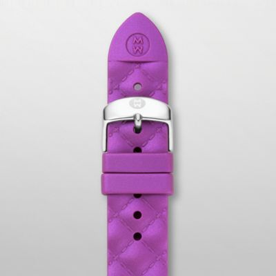 18mm Purple Quilted Silicone
