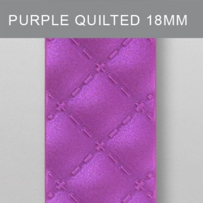 18mm Purple Quilted Silicone