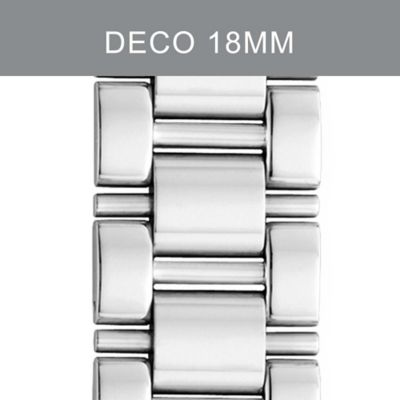 18mm Deco Stainless Steel Bracelet with Diamonds