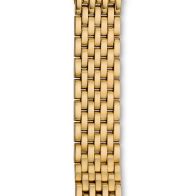 18mm Deco Moderne 7 Link Gold Bracelet
