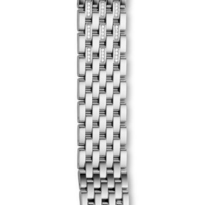 18mm Caber Stainless Steel Diamond Bracelet