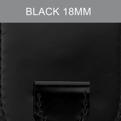 18mm Black Patent Cuff