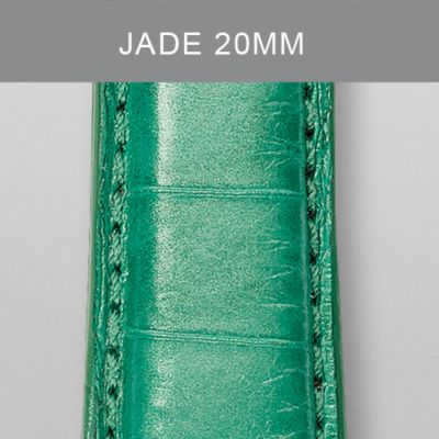 20 mm Jade Fashion Alligator
