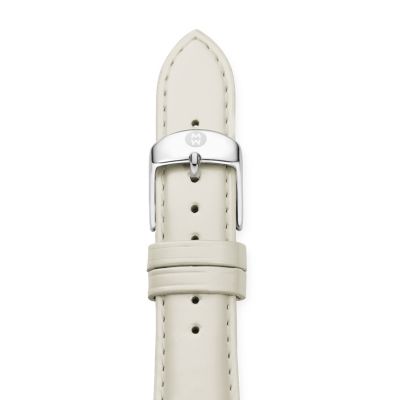 20mm Silver Patent Leather Strap